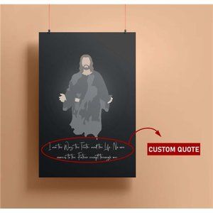 Bible Quote Matthew Gospel New Testament Christian Poster